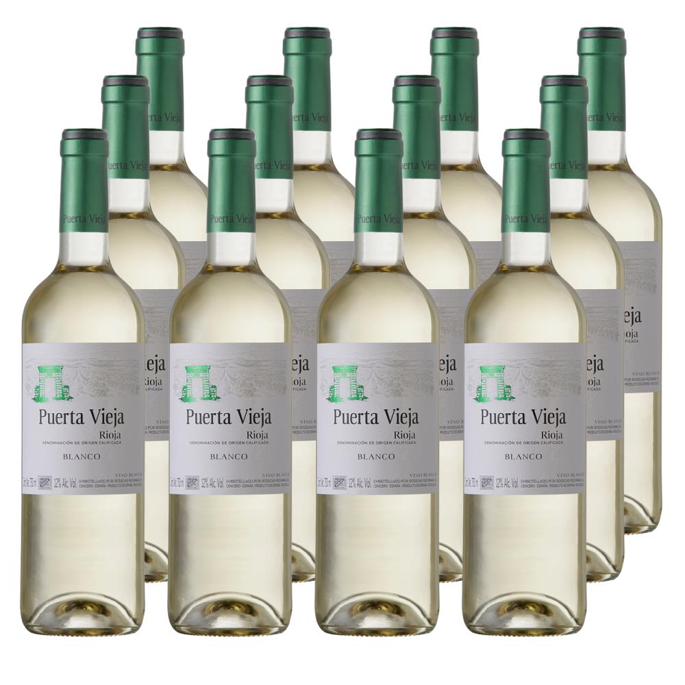 Case of 12 Puerta Vieja Rioja Blanco 75cl White Wine Wine